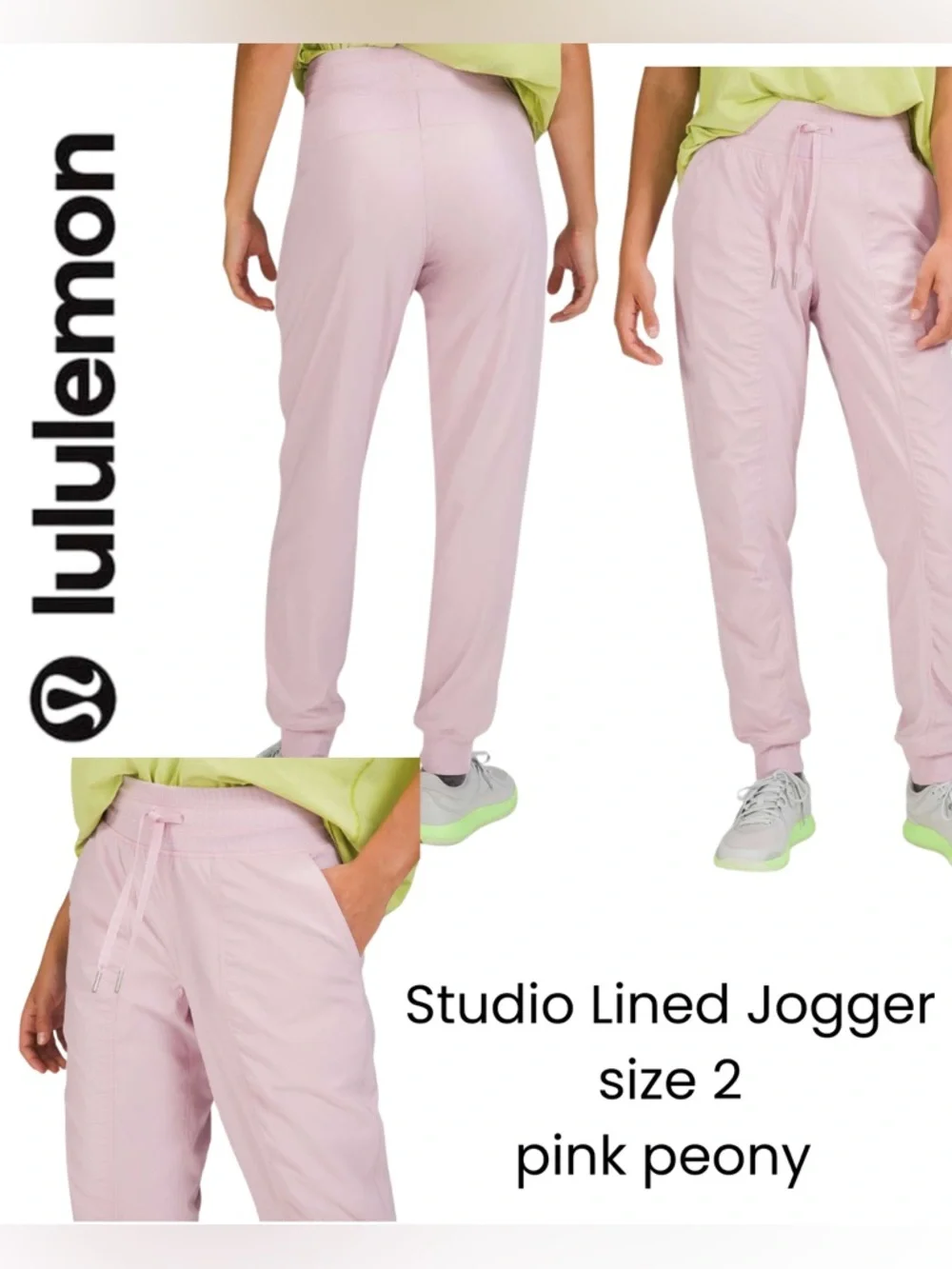 Lululemon Studio Lined Jogger - Pink Peony